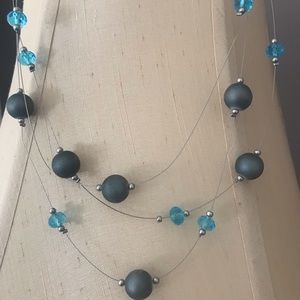 Blue toned necklace